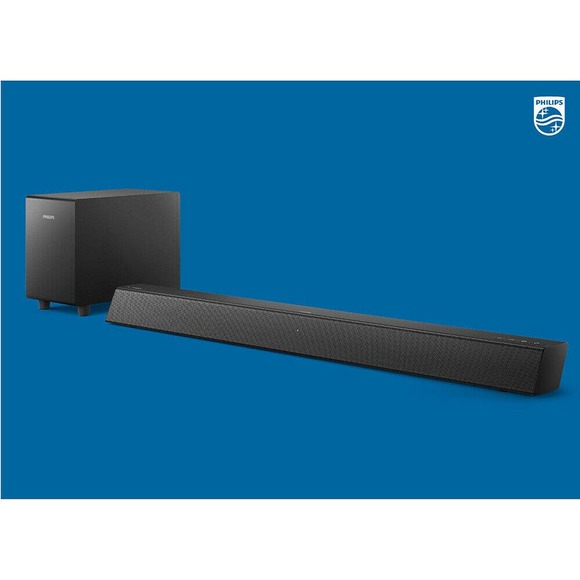 Philips B5305 2.1 Channel Soundbar Speaker with Wireless Subwoofer and HDMI ARC - Picture 1 of 4